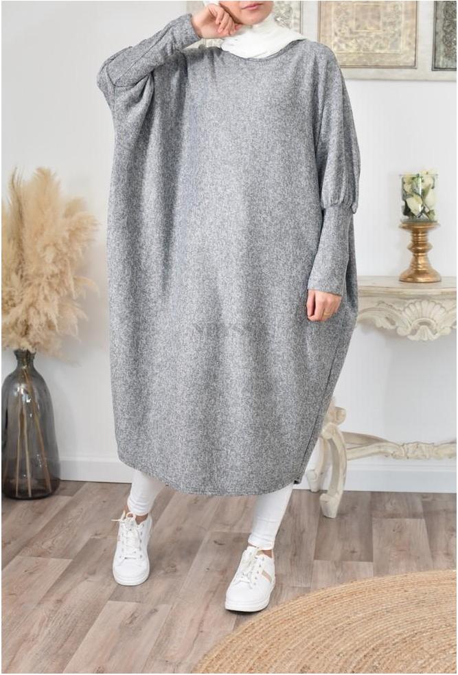 maxi tunic butterfly for winter big size for muslim women