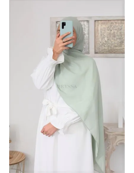 Maxi hijab mousseline xxl grand voile hijab crêpe hijab 180cm