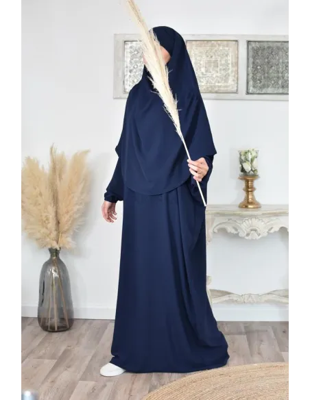 Long khimar rond fluide en jazz pas cher pour femme musulmane