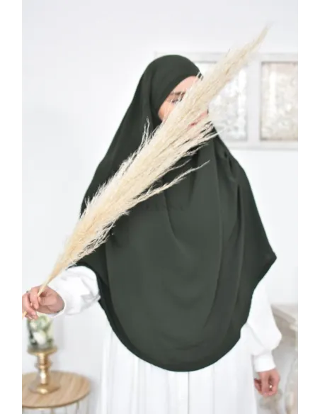 Lang fließender runder Khimar in billigem Jazz für muslimische Frauen