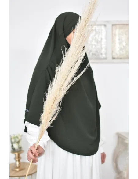 Lang fließender runder Khimar in billigem Jazz für muslimische Frauen