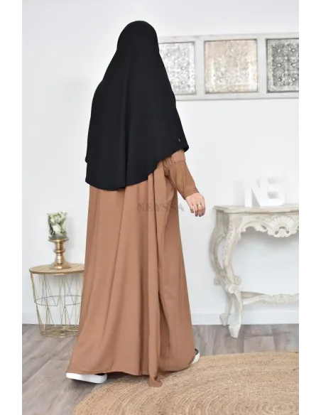 Long khimar rond fluide en jazz pas cher pour femme musulmane