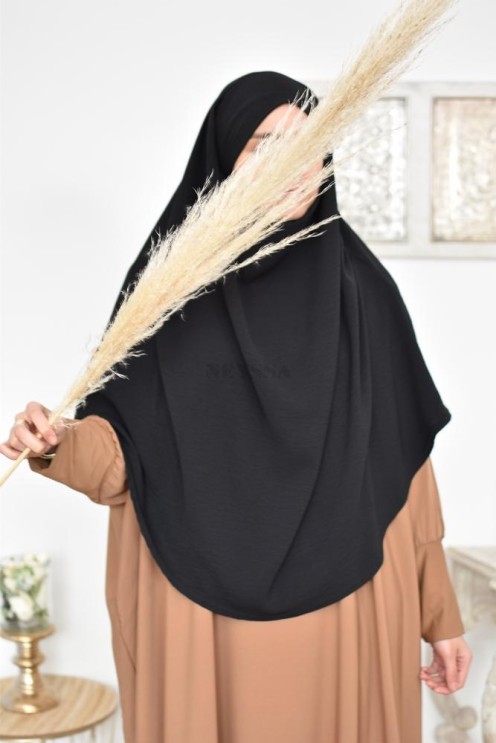 Long khimar rond fluide en jazz pas cher pour femme musulmane