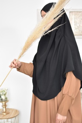 Long khimar rond fluide en jazz pas cher pour femme musulmane 2