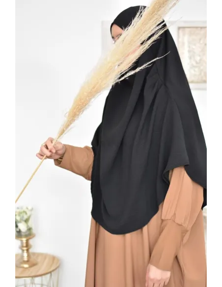 Long khimar rond fluide en jazz pas cher pour femme musulmane