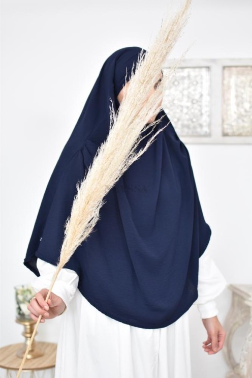 Long khimar rond fluide en jazz pas cher pour femme musulmane