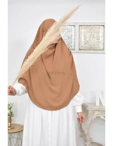 Lang fließender runder Khimar in billigem Jazz für muslimische Frauen