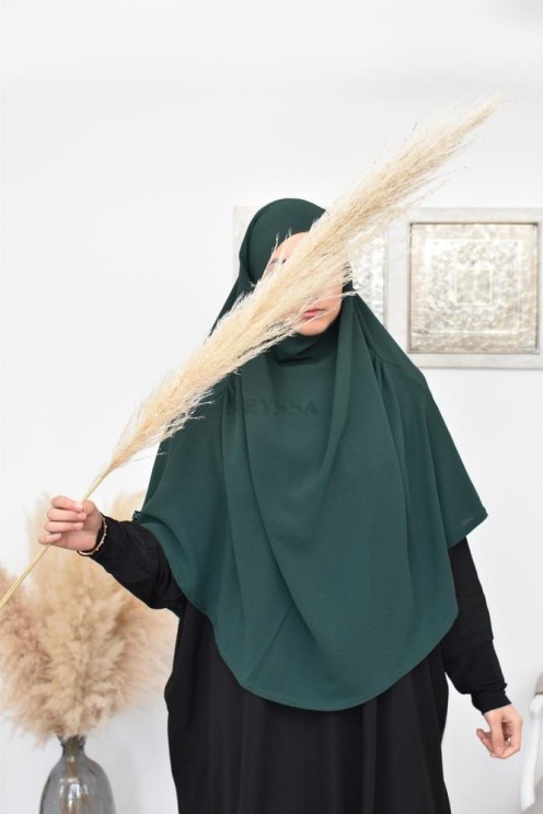 Long khimar rond fluide en jazz pas cher pour femme musulmane