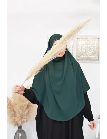 Long khimar rond fluide en jazz pas cher pour femme musulmane