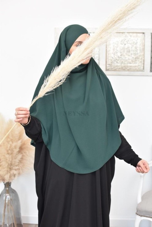 Long khimar rond fluide en jazz pas cher pour femme musulmane