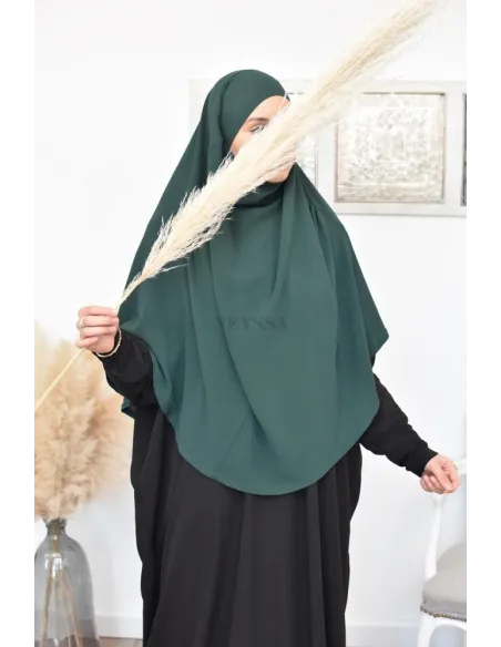 Long khimar rond fluide en jazz pas cher pour femme musulmane
