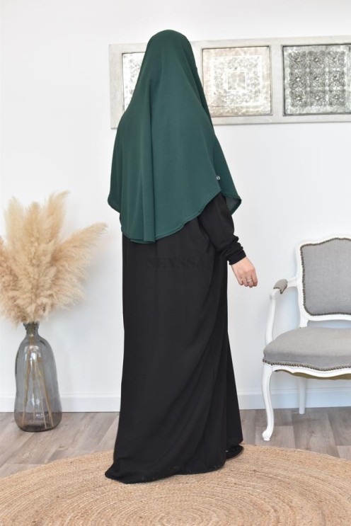 Long khimar rond fluide en jazz pas cher pour femme musulmane
