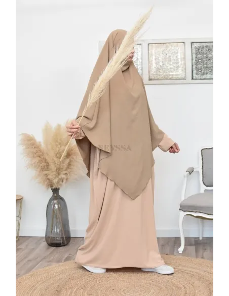 Long khimar pointu pour femme musulmane hijab légiféré