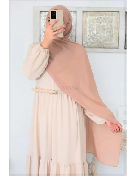 Maxi hijab mousseline xxl grand voile hijab crêpe hijab 180cm
