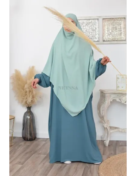 Long khimar pointu pour femme musulmane hijab légiféré