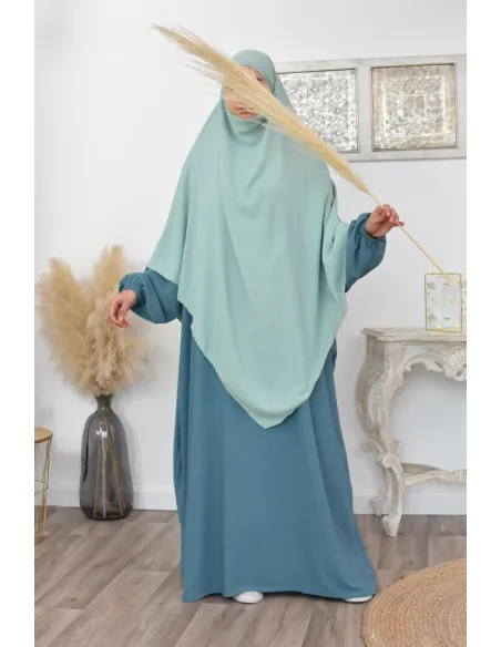 Long khimar pointu pour femme musulmane hijab légiféré