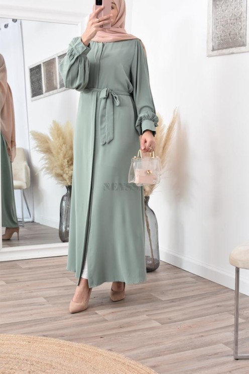 Robe abaya chemise longue, vêtements pour femmes voilées musulmanes