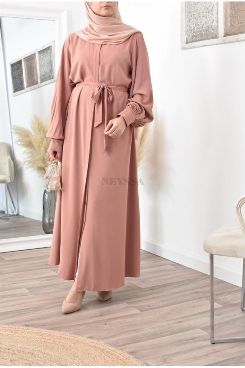 Robe abaya chemise longue, vêtements pour femmes voilées musulmanes