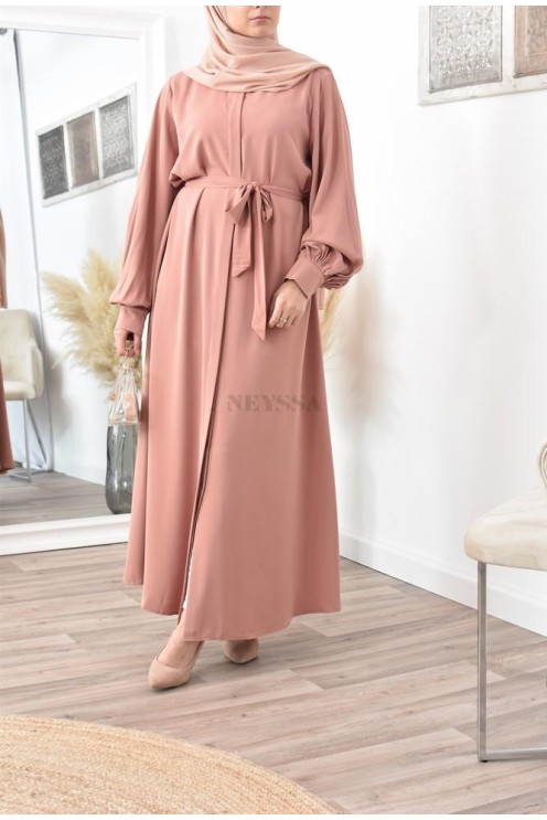 Robe abaya chemise longue, vêtements pour femmes voilées musulmanes