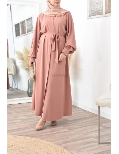 Robe abaya chemise longue, vêtements pour femmes voilées musulmanes
