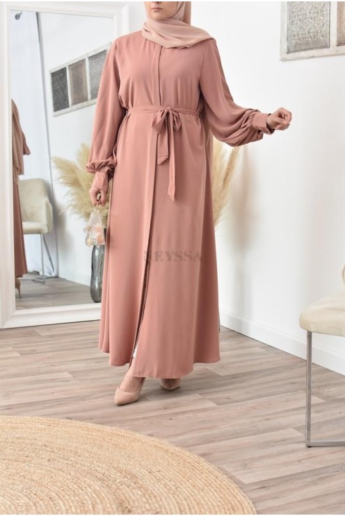 Robe abaya chemise longue, vêtements pour femmes voilées musulmanes