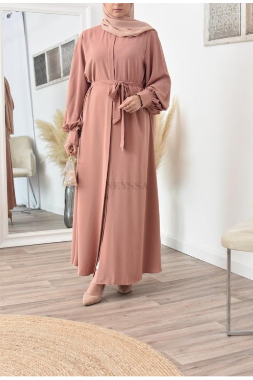 Robe abaya chemise longue, vêtements pour femmes voilées musulmanes