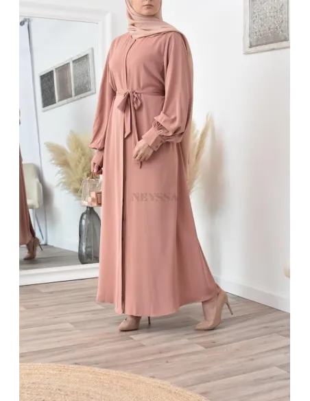 Robe abaya chemise longue, vêtements pour femmes voilées musulmanes