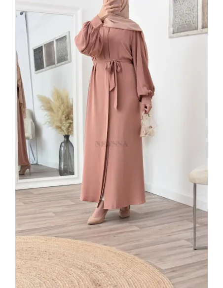 Robe abaya chemise longue, vêtements pour femmes voilées musulmanes
