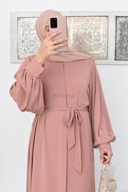 Robe abaya chemise longue, vêtements pour femmes voilées musulmanes