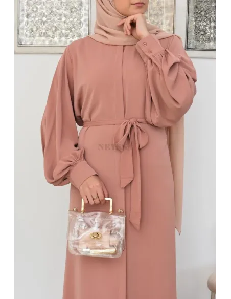 Robe abaya chemise longue, vêtements pour femmes voilées musulmanes