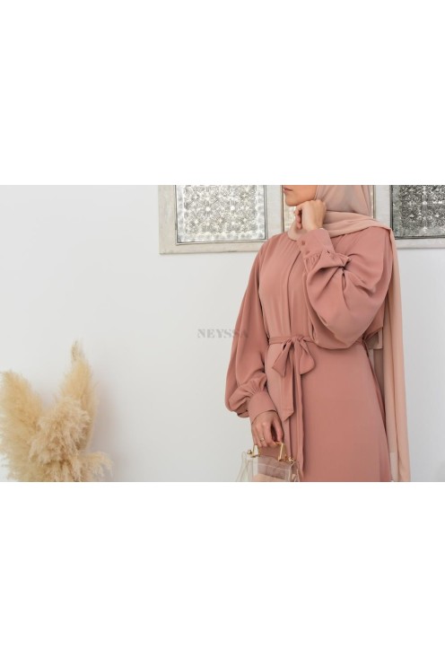 Robe abaya chemise longue, vêtements pour femmes voilées musulmanes