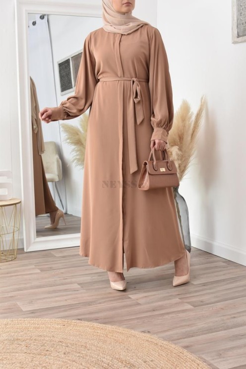 Robe abaya chemise longue, vêtements pour femmes voilées musulmanes