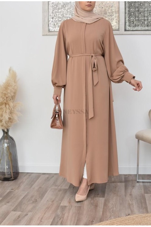 Robe abaya chemise longue, vêtements pour femmes voilées musulmanes