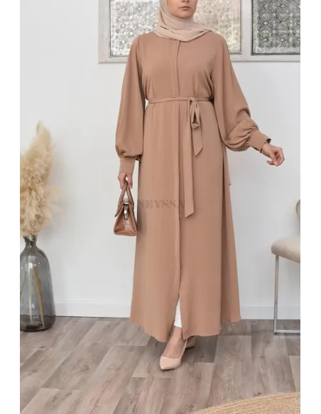 Robe abaya chemise longue, vêtements pour femmes voilées musulmanes