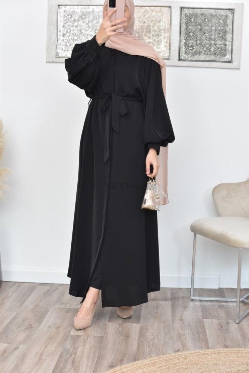 Robe abaya chemise longue, vêtements pour femmes voilées musulmanes
