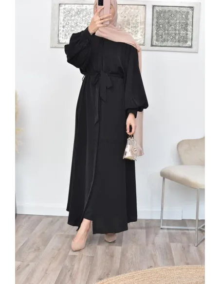 Robe abaya chemise longue, vêtements pour femmes voilées musulmanes