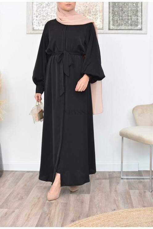 Robe abaya chemise longue, vêtements pour femmes voilées musulmanes