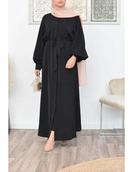 Robe abaya chemise longue, vêtements pour femmes voilées musulmanes