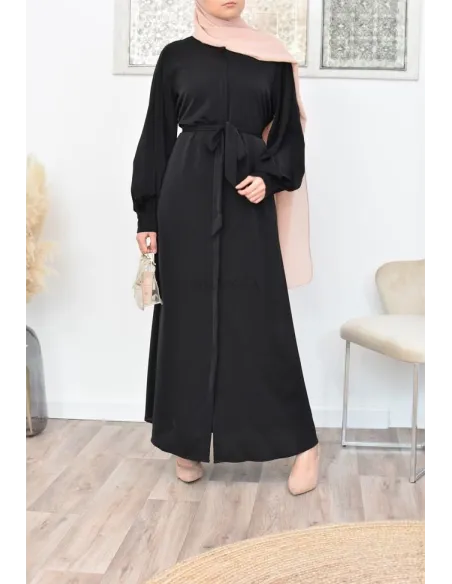 Robe abaya chemise longue, vêtements pour femmes voilées musulmanes
