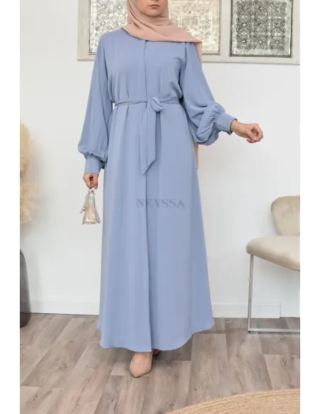 Robe abaya chemise longue, vêtements pour femmes voilées musulmanes