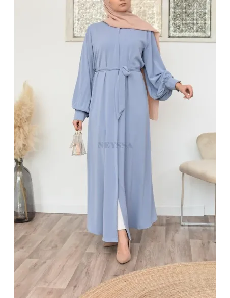 Robe abaya chemise longue, vêtements pour femmes voilées musulmanes