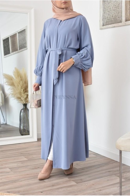 Robe abaya chemise longue, vêtements pour femmes voilées musulmanes