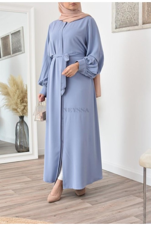 Robe abaya chemise longue, vêtements pour femmes voilées musulmanes