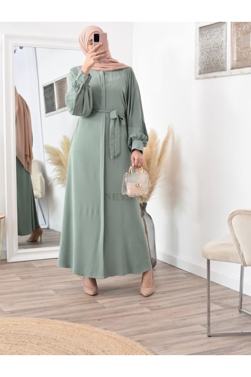Robe abaya chemise longue, vêtements pour femmes voilées musulmanes