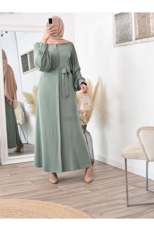 Robe abaya chemise longue, vêtements pour femmes voilées musulmanes