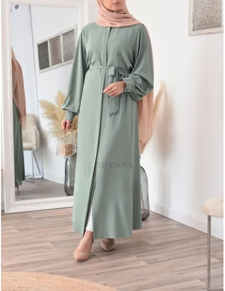 Robe abaya chemise longue, vêtements pour femmes voilées musulmanes