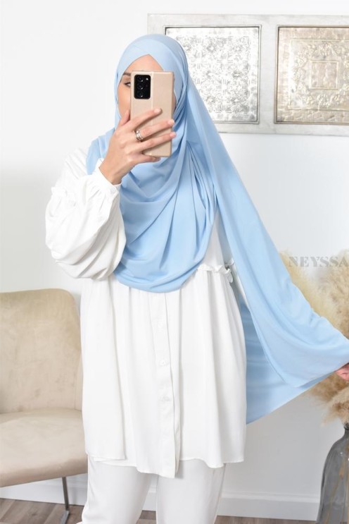Hijab à enfiler jersey  Neyssa création, hijab haute qualité lycra