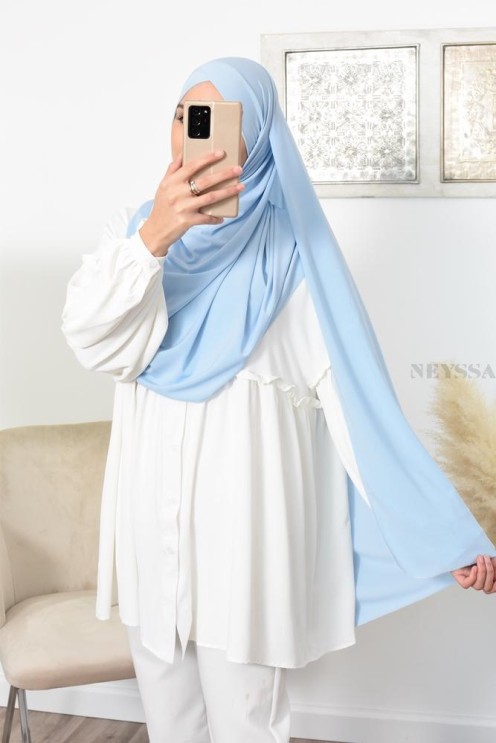Hijab à enfiler jersey  Neyssa création, hijab haute qualité lycra