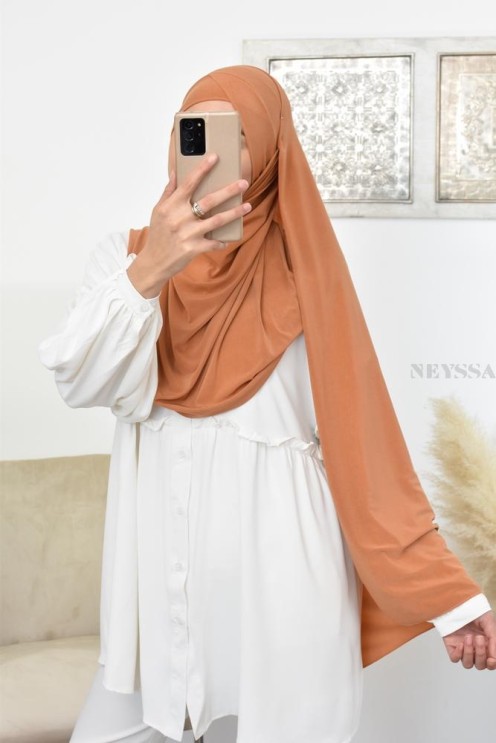 Hijab à enfiler jersey  Neyssa création, hijab haute qualité lycra