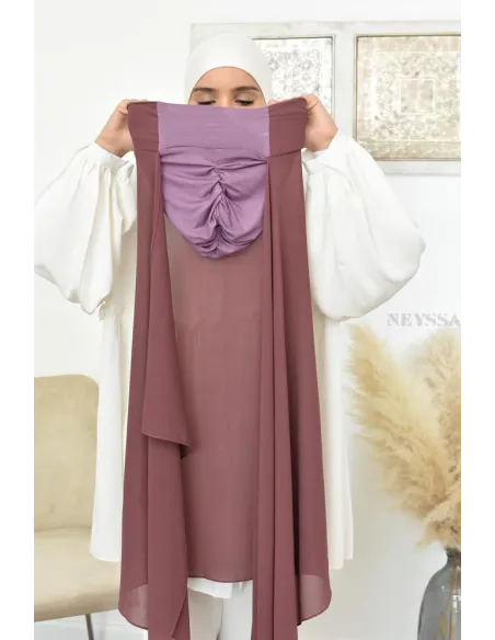 Inspiration hijab turc prêt à enfiler hijab simple bonnet croisé